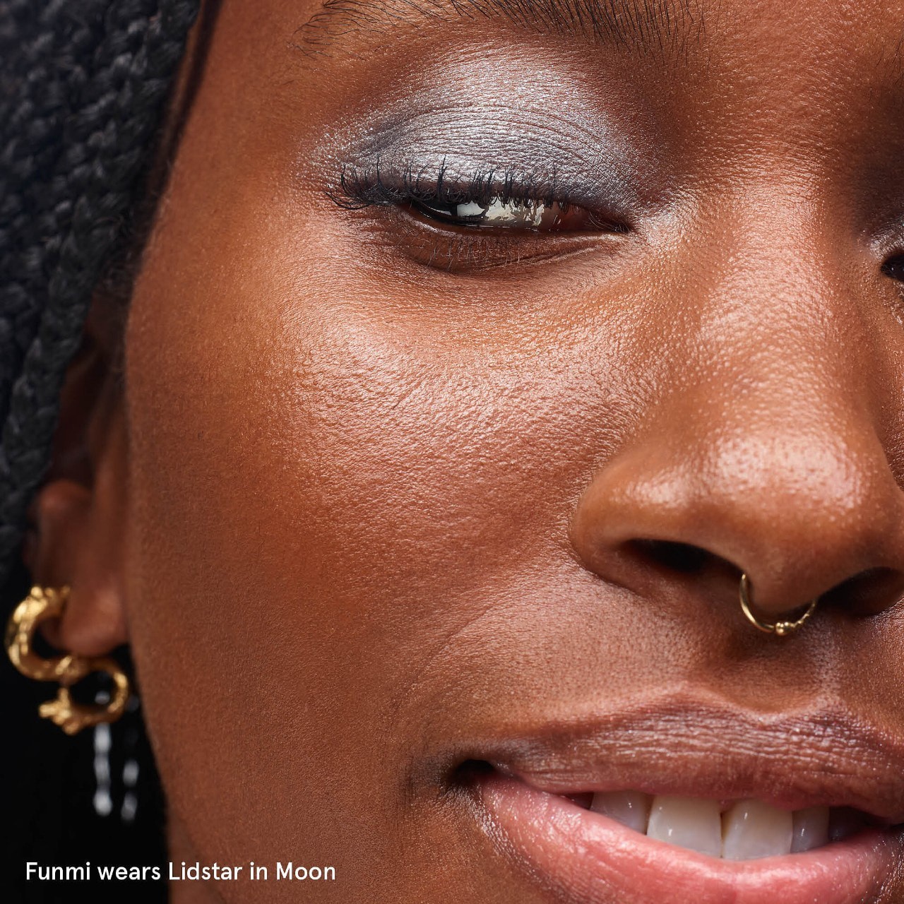 slide 3 of 9, Glossier Lidstar Long-Wearing Shimmer Cream Eyeshadow Moon, 0.15 oz / 4.5 ml