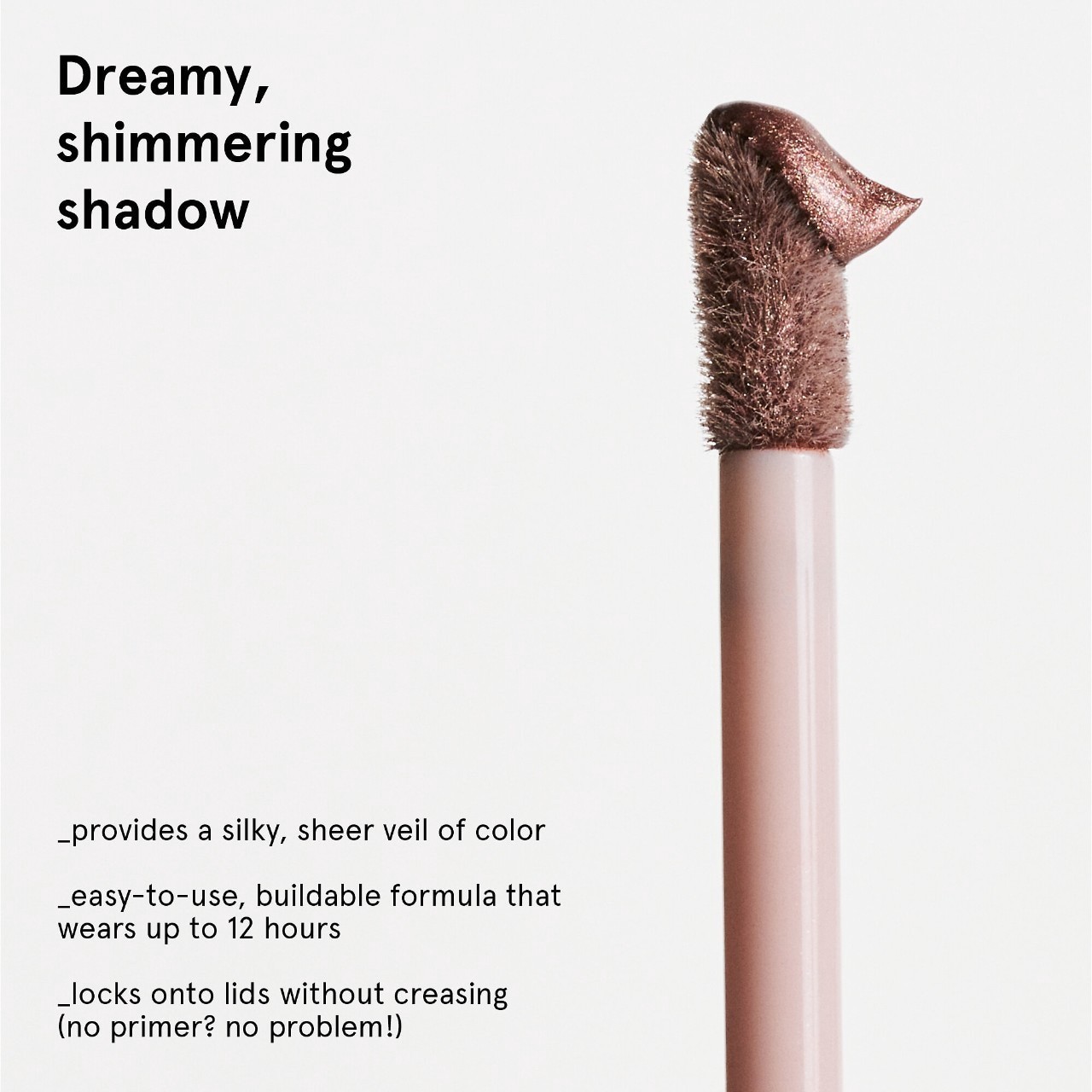 slide 7 of 9, Glossier Lidstar Long-Wearing Shimmer Cream Eyeshadow Moon, 0.15 oz / 4.5 ml