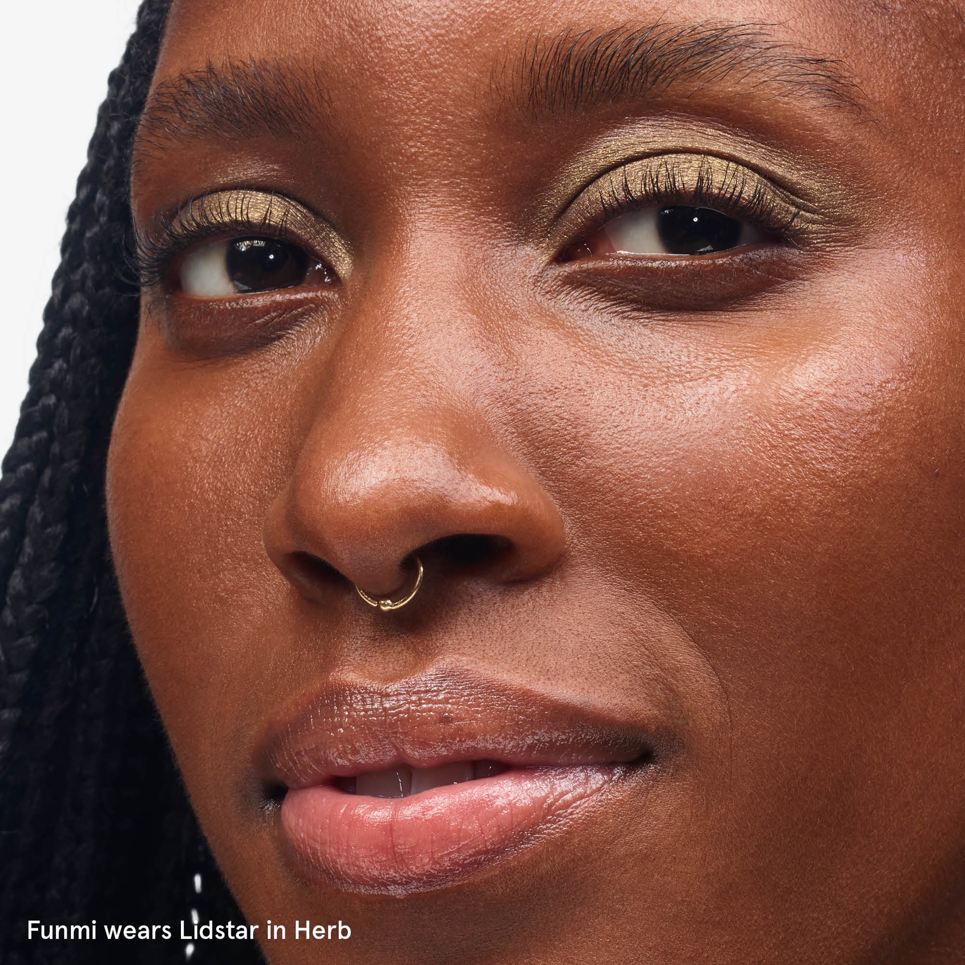 slide 3 of 9, Glossier Lidstar Long-Wearing Shimmer Cream Eyeshadow Herb, 0.15 oz / 4.5 ml