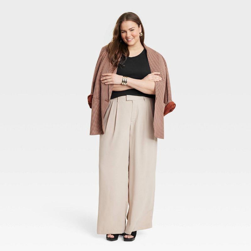 slide 3 of 3, Women's Slim Fit Ribbed Tank Top - A New Day™ Black S: Cotton Modal Blend, Sleeveless Knit Pullover, 1 ct