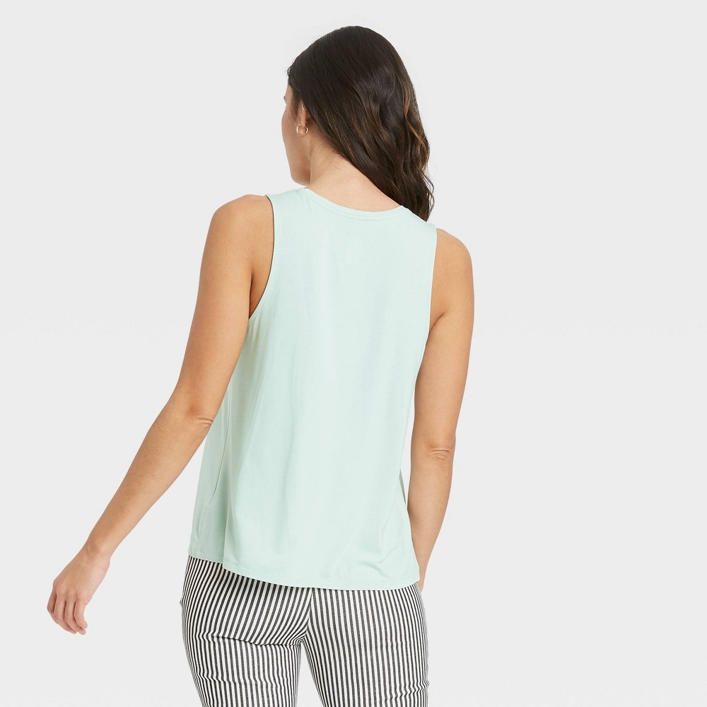 slide 2 of 3, Women's Tank Top - A New Day Mint S, 1 ct