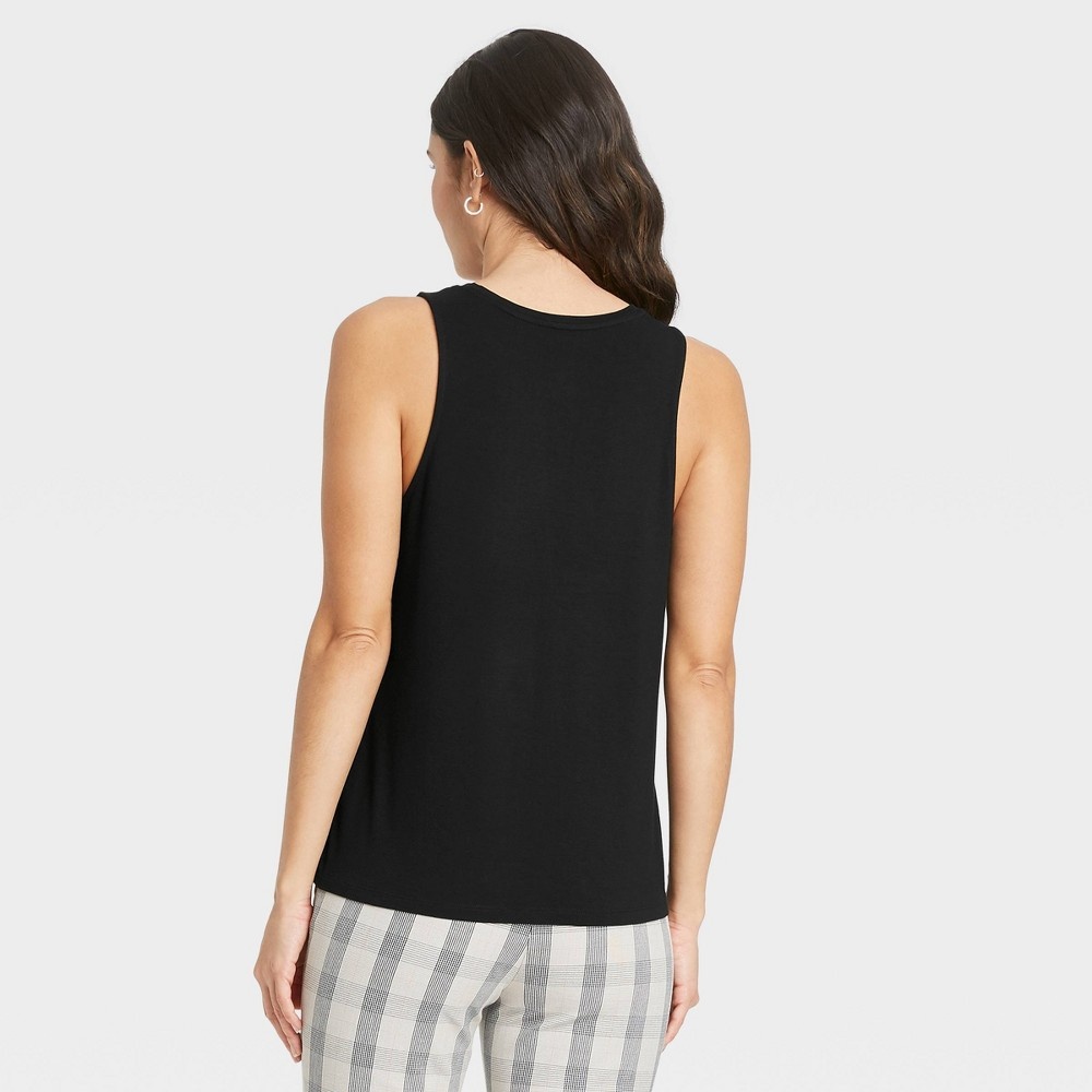 slide 2 of 3, Women's Tank Top - A New Day Black XS, 1 ct