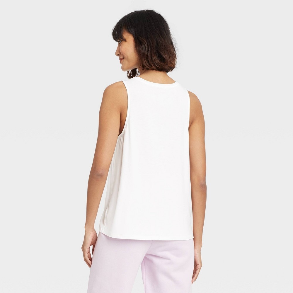 slide 2 of 3, Women's Tank Top - A New Day White XS, 1 ct