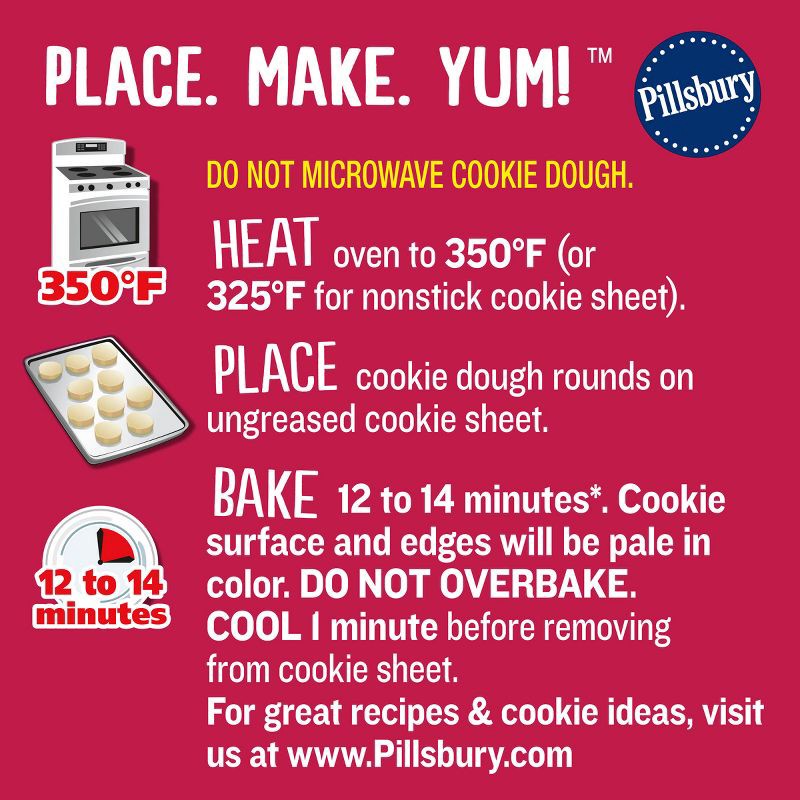 slide 5 of 10, Pillsbury Ready-to-Bake Hearts Shape Sugar Cookie Dough - 9.1oz/20ct, 9.1 oz, 20 ct