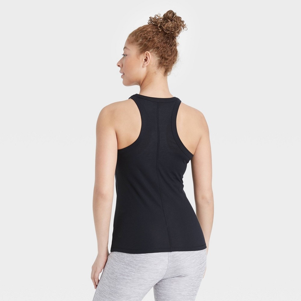 slide 2 of 6, Women's Active Ribbed Tank Top - All in Motion Black S, 1 ct