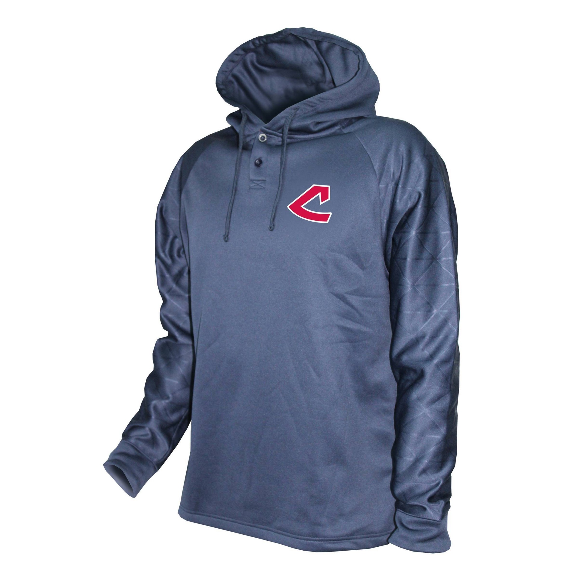 slide 1 of 1, MLB Cleveland Indians Men's Hooded Henley Pullover - XL, 1 ct