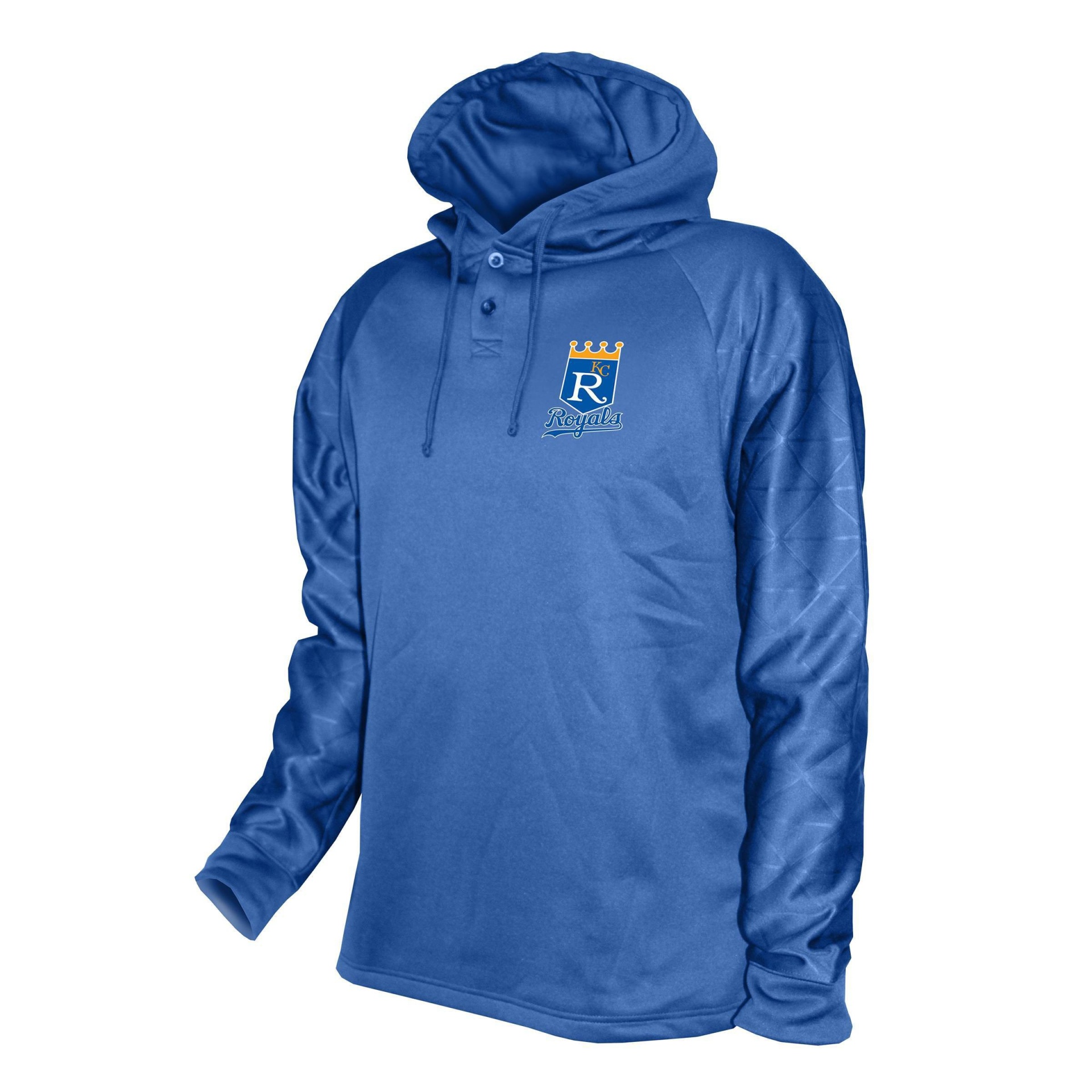 slide 1 of 1, MLB Kansas City Royals Men's Hooded Henley Pullover - XL, 1 ct