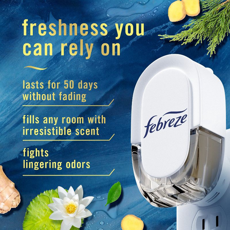 slide 3 of 15, Febreze Origins Fade Defy Plug Air Freshener & Odor Fighter - Ocean - 0.87 fl oz/3pk, 0.87 fl oz, 3 ct