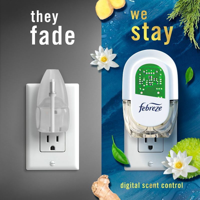 slide 5 of 15, Febreze Origins Fade Defy Plug Air Freshener & Odor Fighter - Ocean - 0.87 fl oz/3pk, 0.87 fl oz, 3 ct