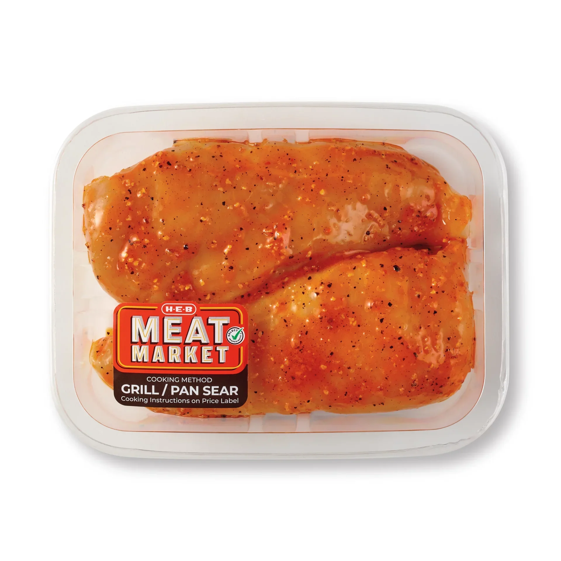 slide 1 of 1, H-E-B Meat Market Marinated Chicken Breasts – California-Style Orange, per lb