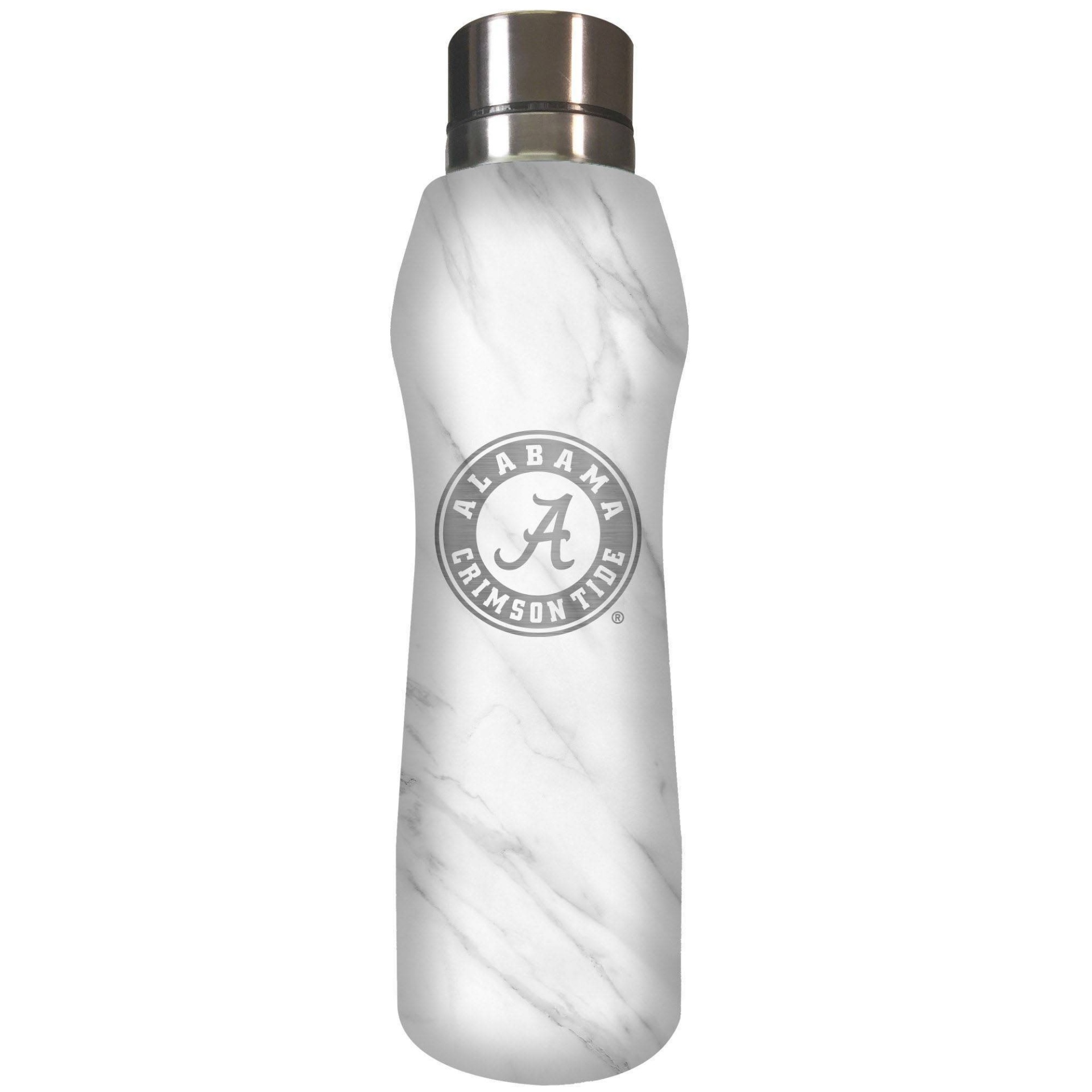 Alabama Crimson Tide Marble Stainless Steel Water Bottle