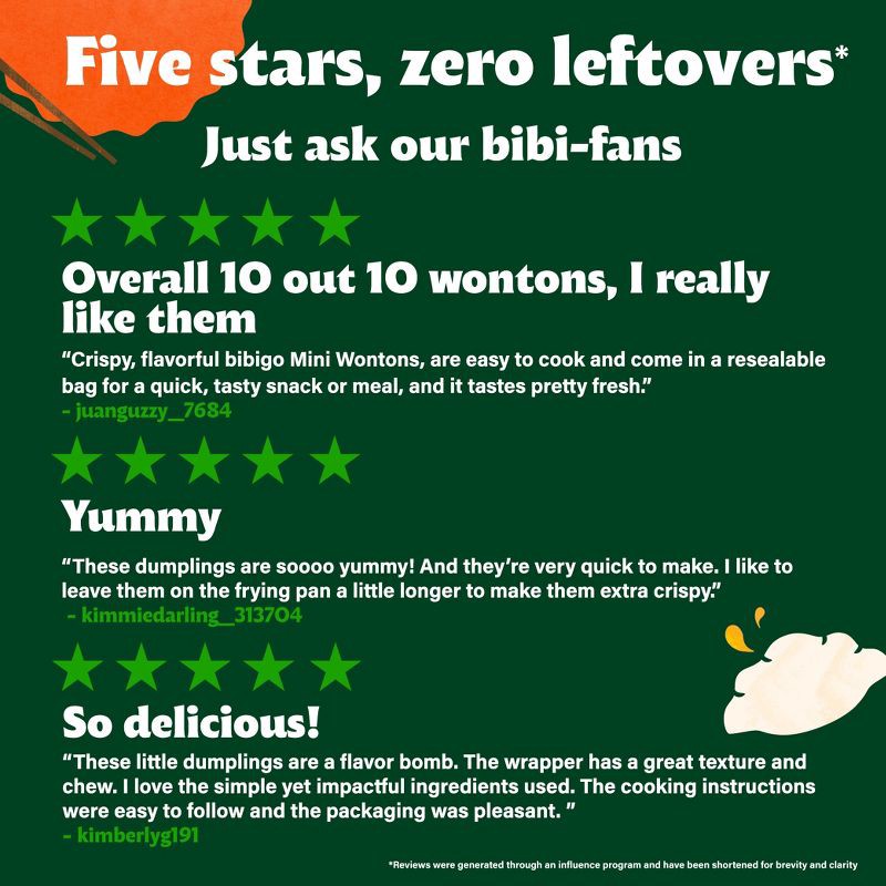 slide 5 of 8, Bibigo Frozen Mini Wontons Chicken & Vegetable Dumplings - 24oz, 24 oz