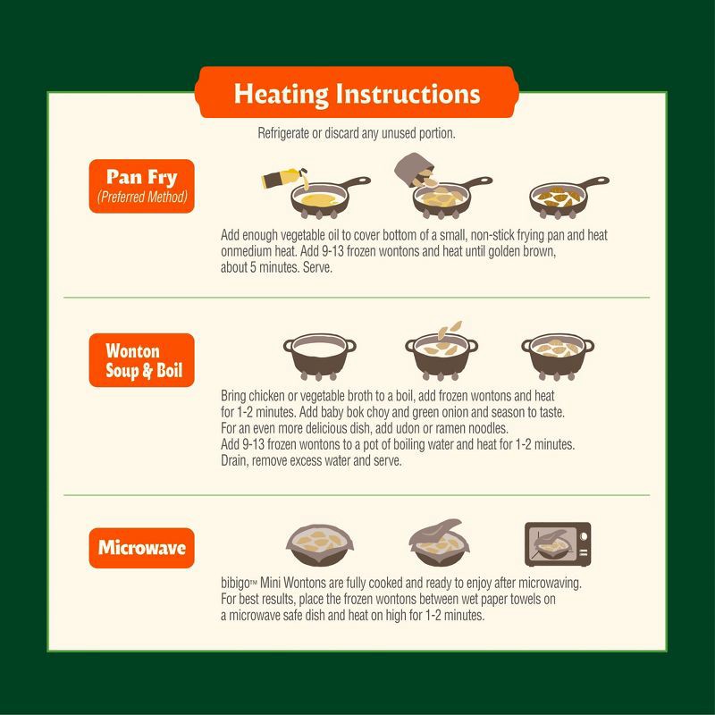 slide 7 of 8, Bibigo Frozen Mini Wontons Chicken & Vegetable Dumplings - 24oz, 24 oz