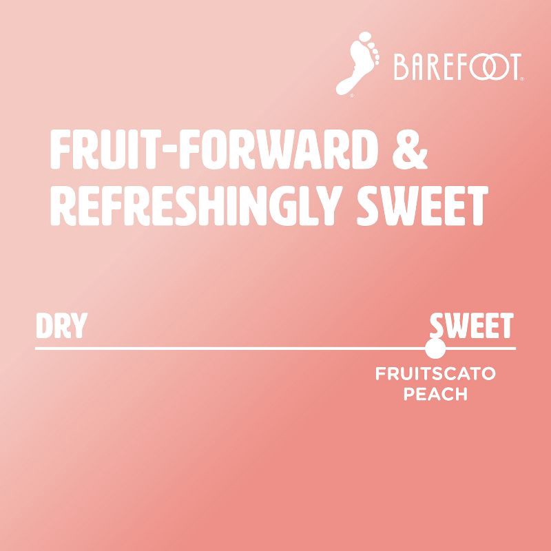 slide 8 of 8, Barefoot Cellars Fruitscato Peach Moscato Sweet Wine - 750ml Bottle, 750 ml