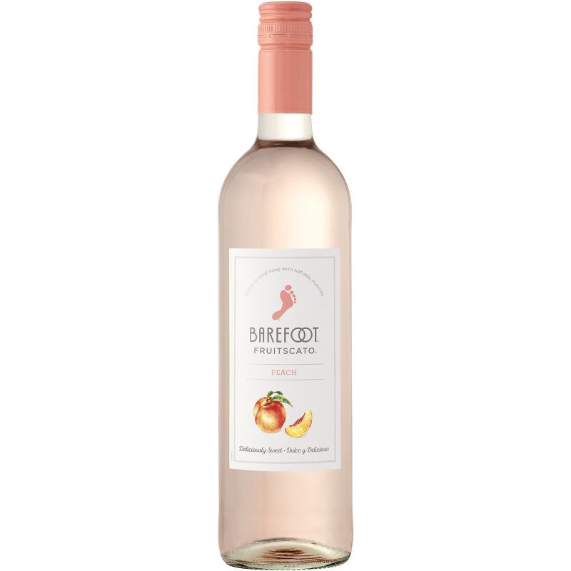 slide 1 of 8, Barefoot Cellars Fruitscato Peach Moscato Sweet Wine - 750ml Bottle, 750 ml