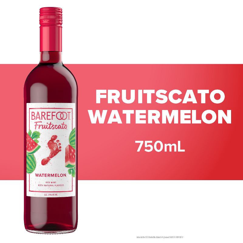 slide 2 of 6, Barefoot Cellars Fruitscato Watermelon Moscato Sweet Wine - 750ml Bottle, 750 ml
