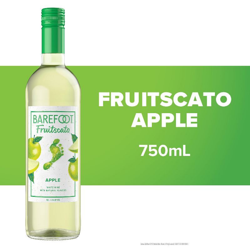 slide 2 of 6, Barefoot Cellars Fruitscato Apple Moscato Sweet Wine - 750ml Bottle, 750 ml