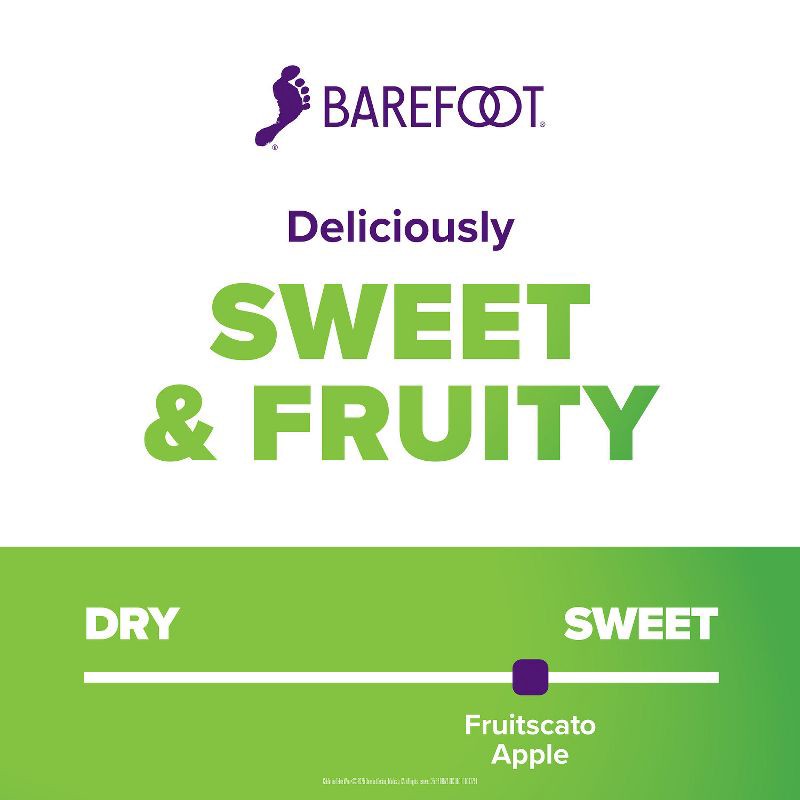slide 3 of 6, Barefoot Cellars Fruitscato Apple Moscato Sweet Wine - 750ml Bottle, 750 ml