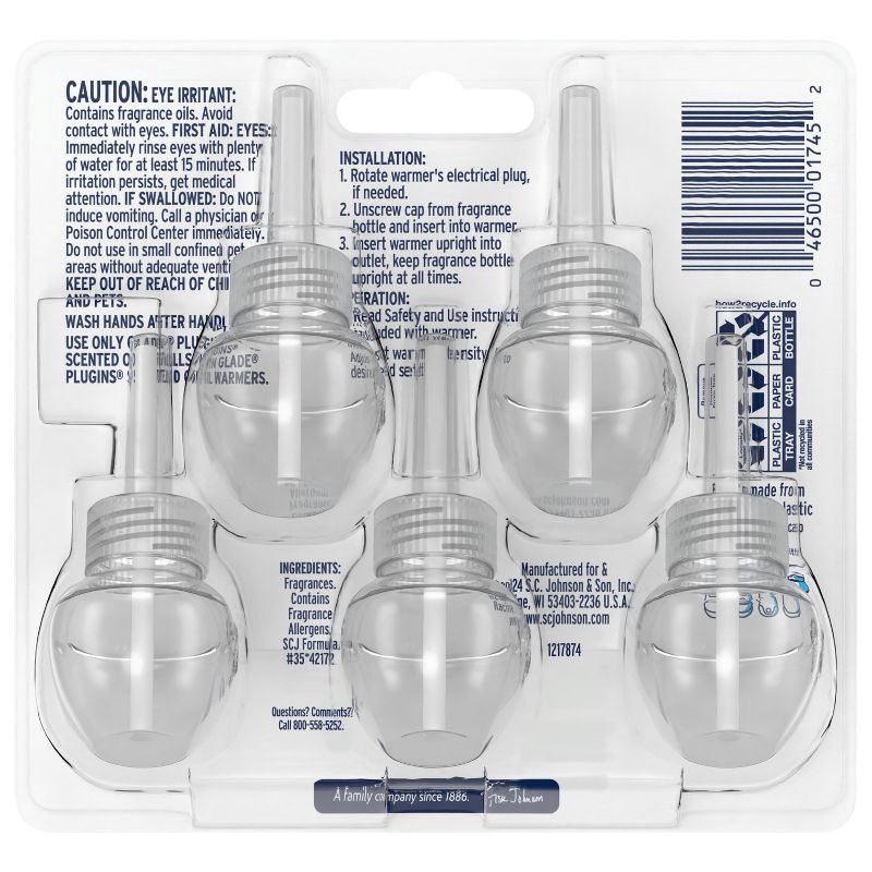 slide 3 of 16, Glade Air Freshener Plug Ins Scented Oil Diffuser Refills - Tranquil Lavender & Aloe Refill - 3.35 fl oz/5pk, 5 ct; 3.35 fl oz