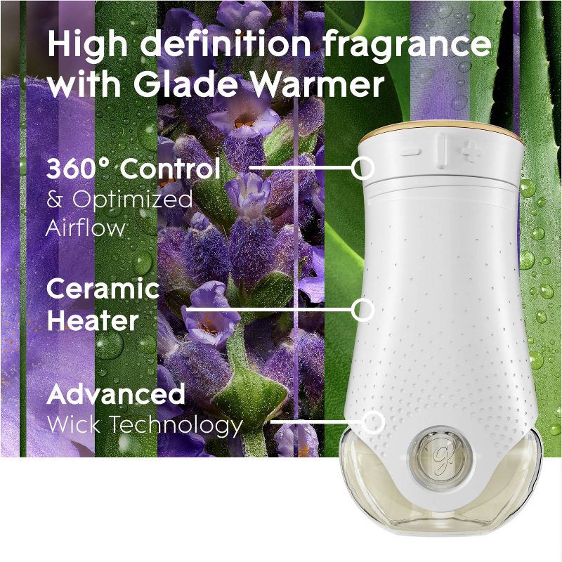 slide 7 of 16, Glade Air Freshener Plug Ins Scented Oil Diffuser Refills - Tranquil Lavender & Aloe Refill - 3.35 fl oz/5pk, 5 ct; 3.35 fl oz