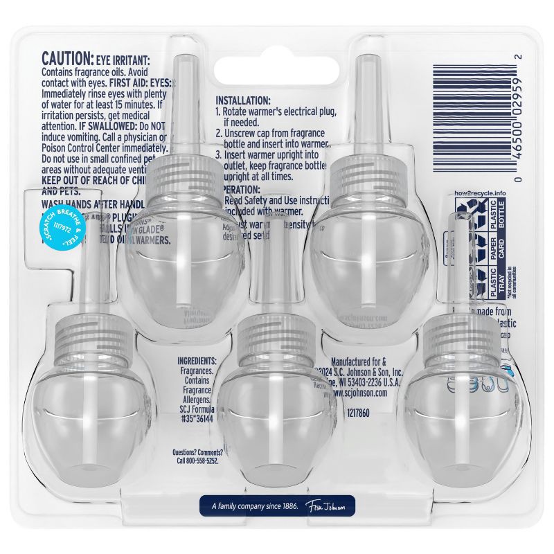 slide 3 of 16, Glade Air Freshener Plug Ins Scented Oil Diffuser Refills - Aqua Waves - 3.35 fl oz/5pk, 5 ct; 3.35 fl oz