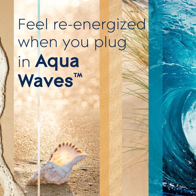 slide 6 of 16, Glade Air Freshener Plug Ins Scented Oil Diffuser Refills - Aqua Waves - 3.35 fl oz/5pk, 5 ct; 3.35 fl oz