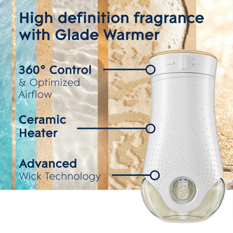 slide 8 of 16, Glade Air Freshener Plug Ins Scented Oil Diffuser Refills - Aqua Waves - 3.35 fl oz/5pk, 5 ct; 3.35 fl oz