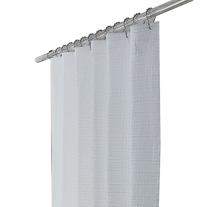 slide 3 of 5, Wamsutta Cotton Shower Curtain - White, 72 in x 72 in