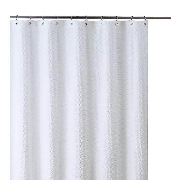 slide 4 of 5, Wamsutta Cotton Shower Curtain - White, 72 in x 72 in