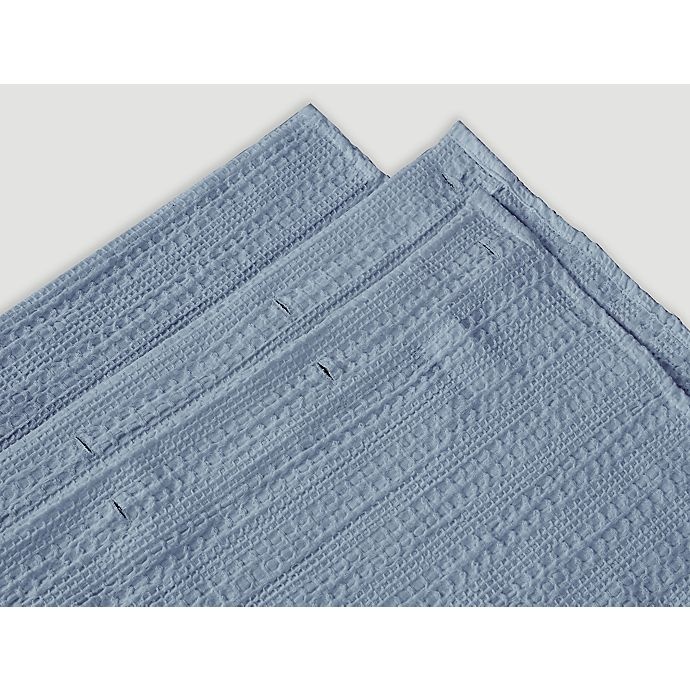 slide 5 of 5, Wamsutta Cotton Shower Curtain - Blue, 72 in x 72 in