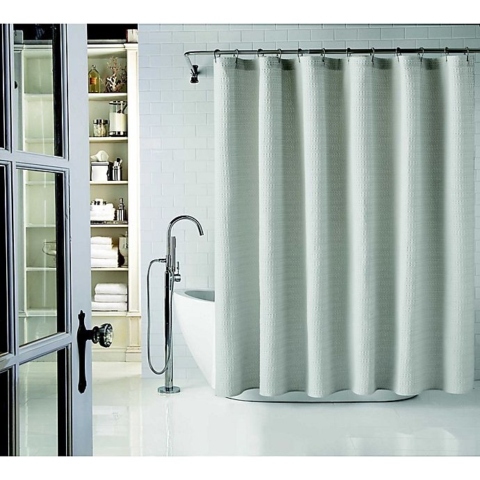 slide 1 of 5, Wamsutta Cotton Shower Curtain - Grey, 72 in x 72 in