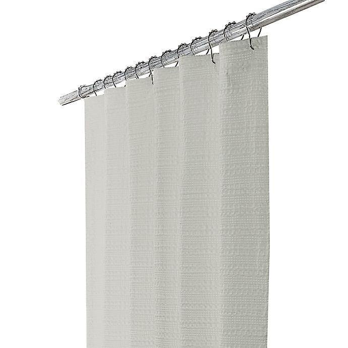slide 3 of 5, Wamsutta Cotton Shower Curtain - Grey, 72 in x 72 in