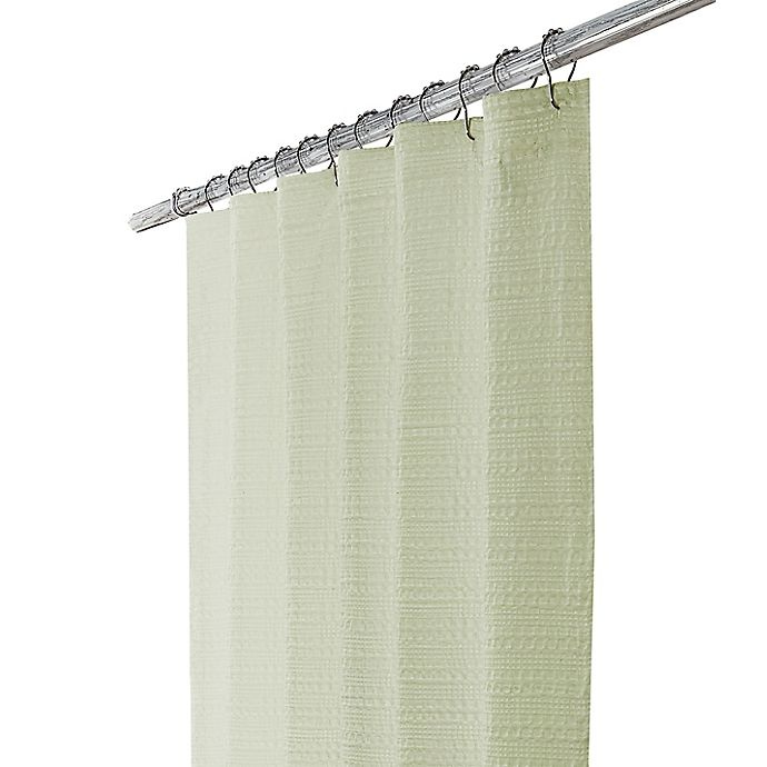 slide 3 of 6, Wamsutta Cotton Shower Curtain - Sage, 72 in x 72 in
