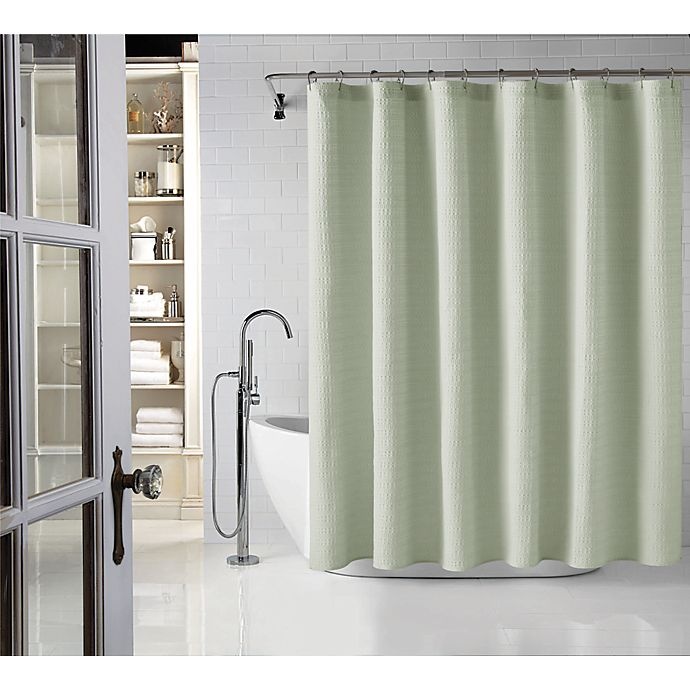 slide 6 of 6, Wamsutta Cotton Shower Curtain - Sage, 72 in x 72 in