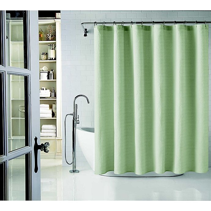 slide 1 of 6, Wamsutta Cotton Shower Curtain - Sage, 72 in x 72 in