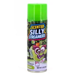 Scentos Scented Silly Streamers Party Decoration Green: Foam Party Strings for Kids, All Occasions, No Assembly Required