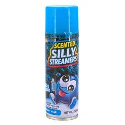 Scentos Scented Silly Streamers Party Decoration Blue: Crazy String & Silly Spray for Kids, All Occasions, No Assembly Required