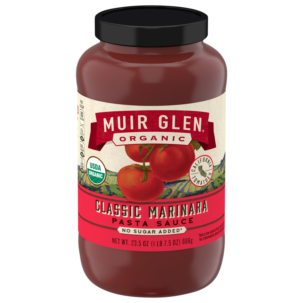 slide 1 of 8, Muir Glen Classic Marinara Pasta Sauce, No Sugar Added, 23.5 oz., 23.50 oz