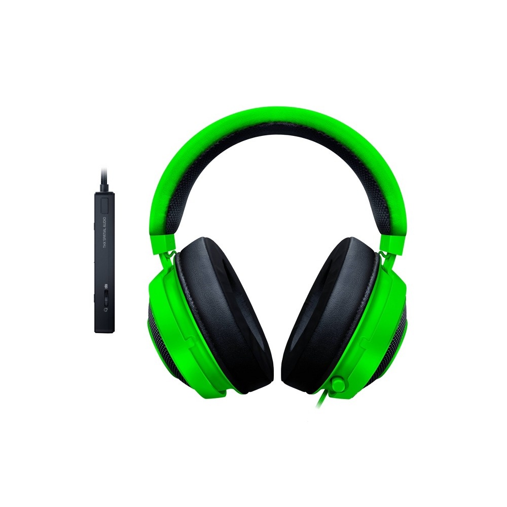 slide 2 of 8, Razer Kraken TE Wired Gaming Headset - Green, 1 ct