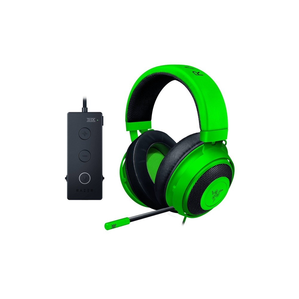 slide 4 of 8, Razer Kraken TE Wired Gaming Headset - Green, 1 ct