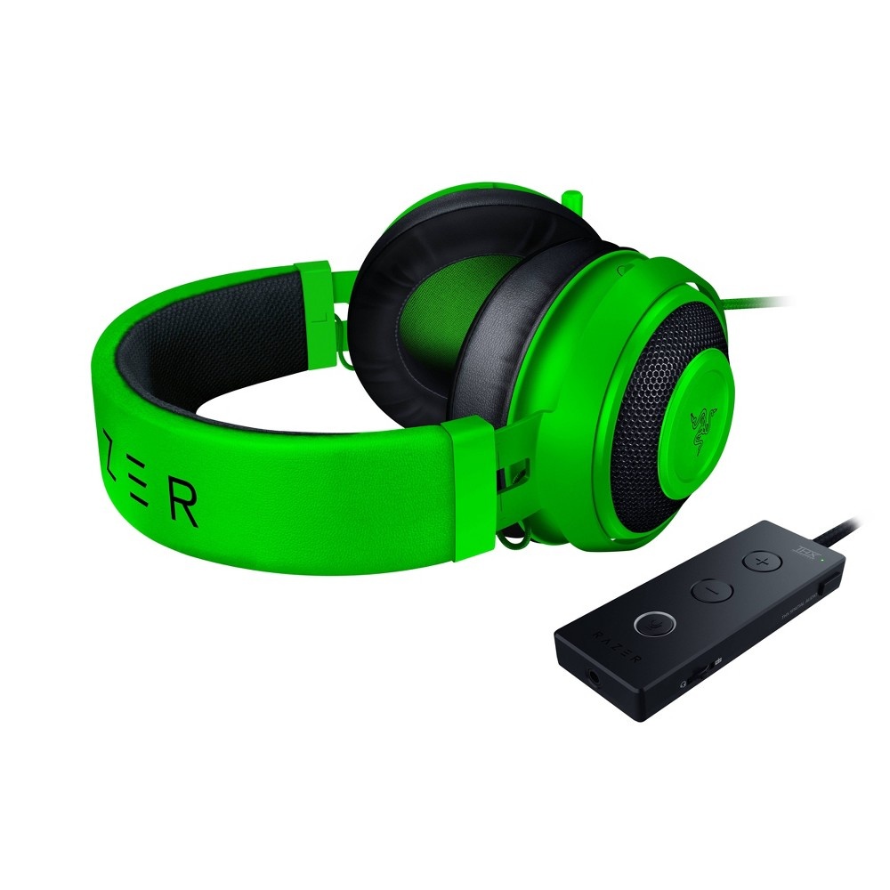 slide 5 of 8, Razer Kraken TE Wired Gaming Headset - Green, 1 ct