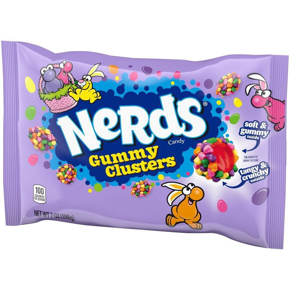 slide 3 of 4, Nerds Easter Gummy Clusters, 7 oz