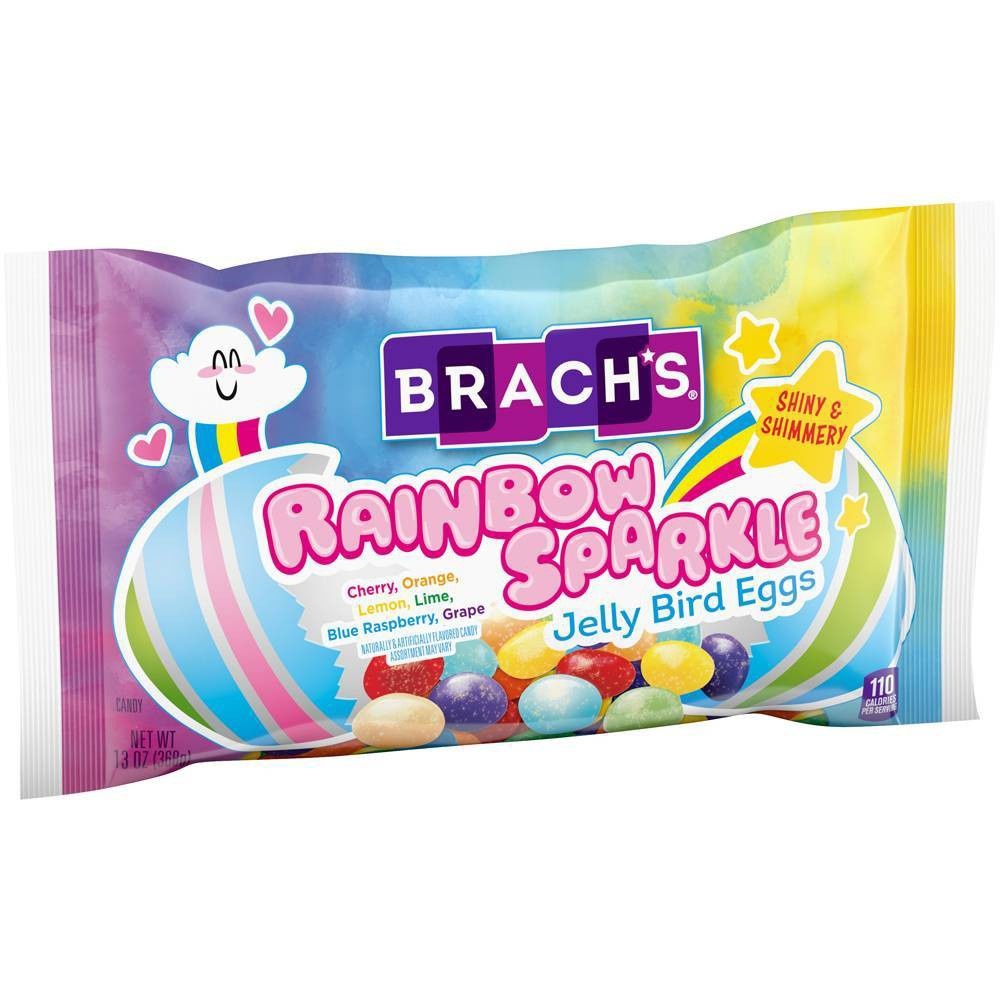 slide 2 of 3, Brach's Brach&#39;s Easter Rainbow Sparkle Jelly Bird Eggs, 13 oz