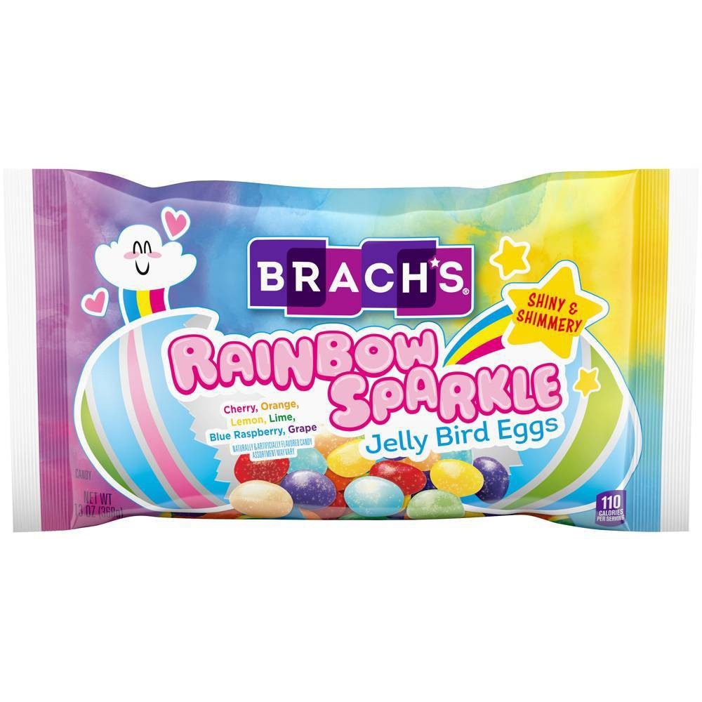 slide 1 of 3, Brach's Brach&#39;s Easter Rainbow Sparkle Jelly Bird Eggs, 13 oz