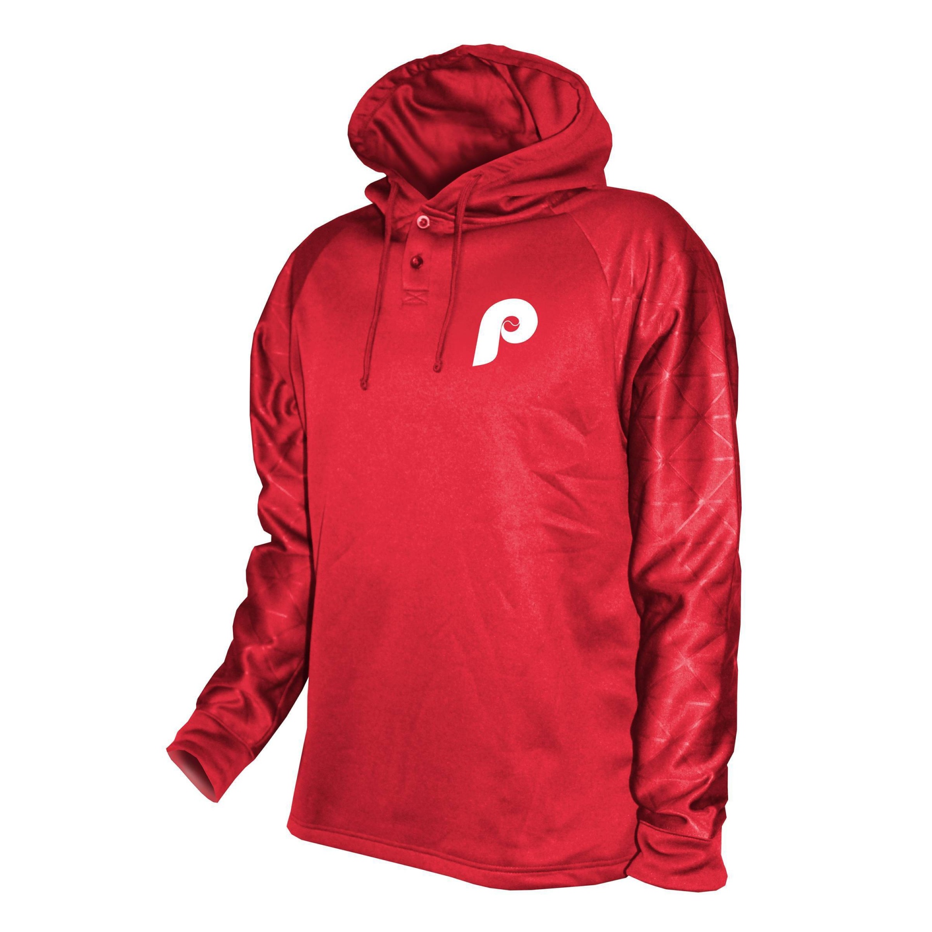 slide 1 of 1, MLB Philadelphia Phillies Men's Hooded Henley Pullover - XL, 1 ct