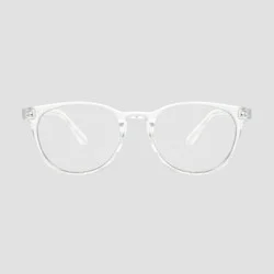 Men's Crystal Clear Blue Light Filtering Square Glasses - Original Use™ Clear: Scratch-Resistant, Recycled Plastic Frame