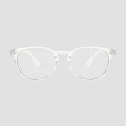 Men's Crystal Clear Blue Light Filtering Square Glasses - Original Use™ Clear: Scratch-Resistant, Recycled Plastic Frame