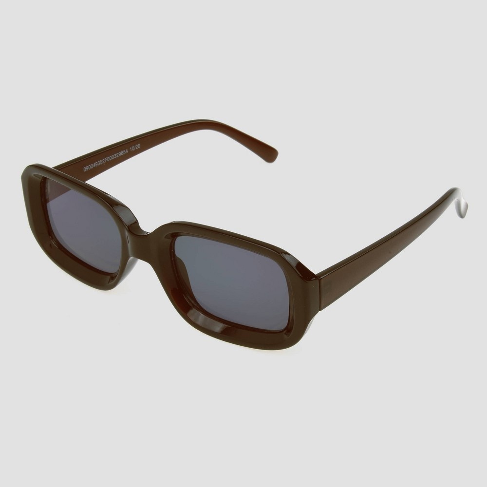 Rectangle Sunglasses for Women Retro Driving Glasses Black+leopard Brown  Lens | eBay