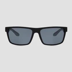 Men's Surfer Shade Rubberized Sunglasses Polarized Lenses - All In Motion™ Black: Scratch-Resistant, UV Protection