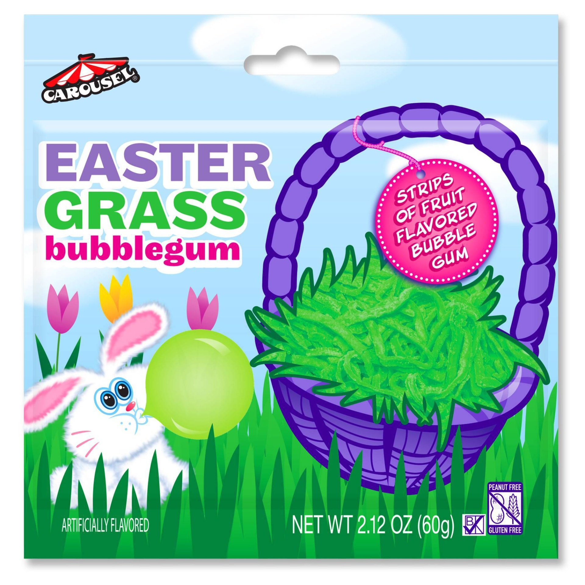 slide 1 of 4, Ford Gum Carousel Easter Grass Bubble Gum - 2.12oz, 2.12 oz